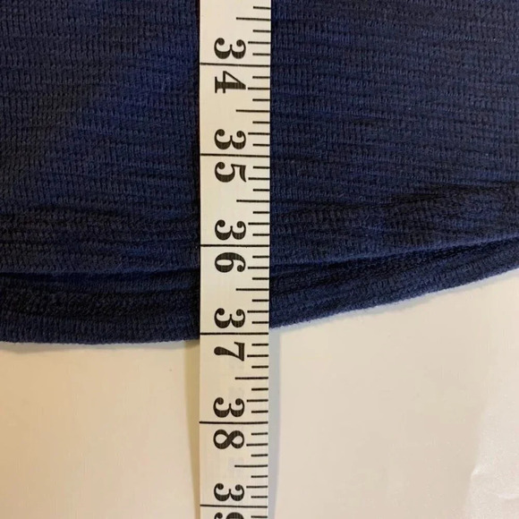 Anthropologie Sol Angeles‎ Women's Cold Shoulder Navy Long Sleeve Dress Size M - Picture 11 of 11